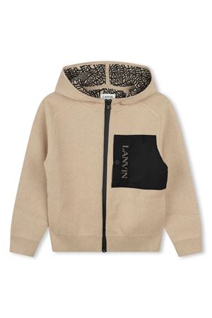 felpa in cotone beige LANVIN KIDS | N30130258